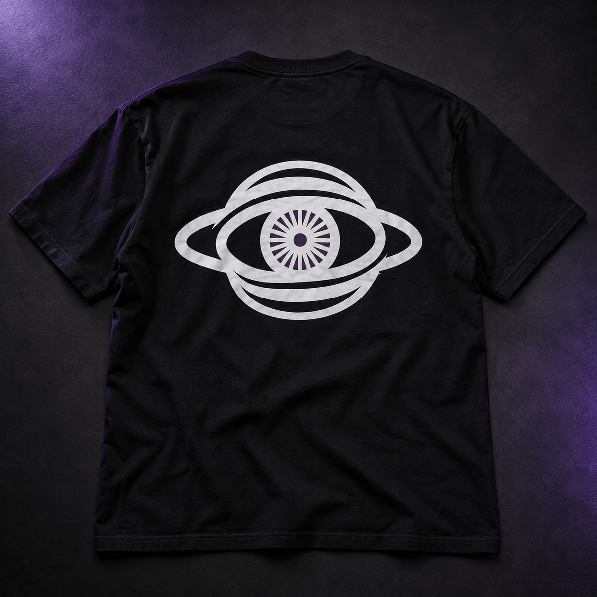T-shirt noir STUDIO SAGLIO, vue rapprochée du dos